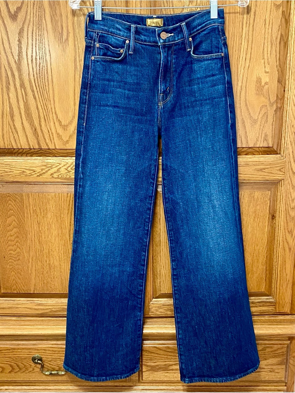 Mother The Twister Flood Clothing Optional Dark Wash Wide Leg Jeans Sz‎ 23